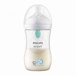 Philips Avent Láhev Natural Response s ventilem AirFree 260ml, 1m+, slon