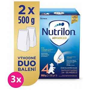 3x NUTRILON 4 Advanced batolecí mléko 1 kg, 24+