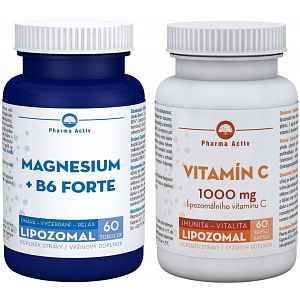 Vitamín C 1000mg cps.60+Magnesium+B6 forte tob.60