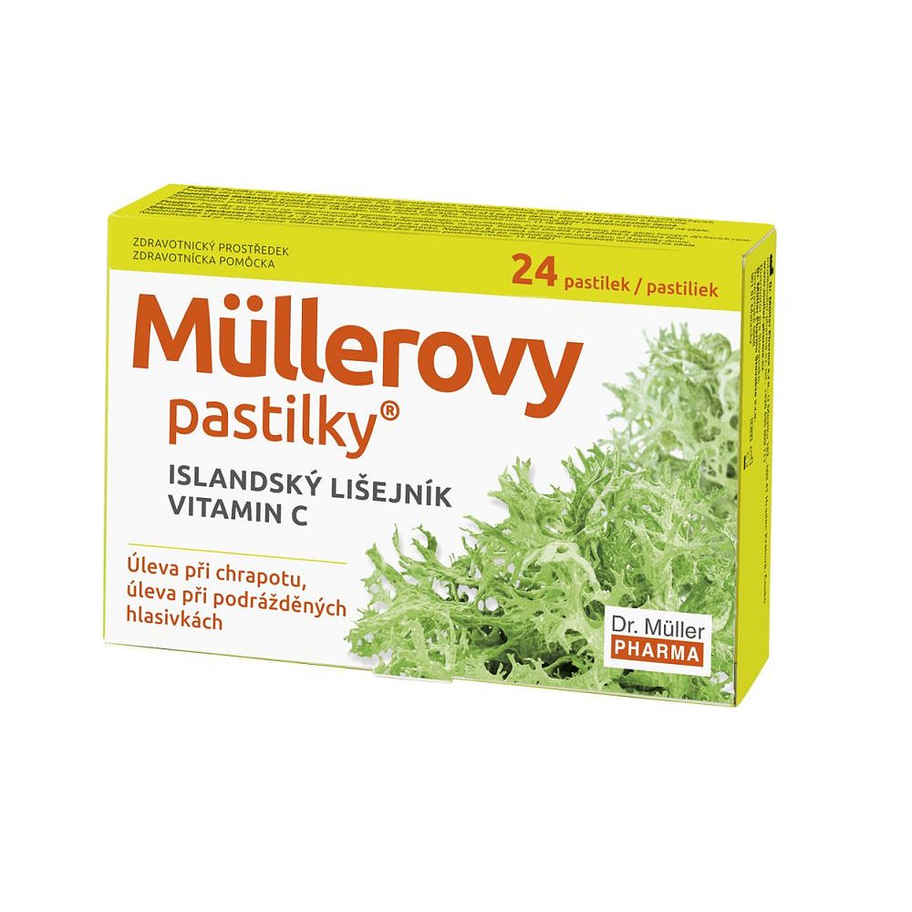 Dr. Müller Müllerovy pastilky s islandským lišejníkem 24 pastilek