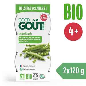 GOOD GOUT BIO Hráškové pyré (2x120 g)