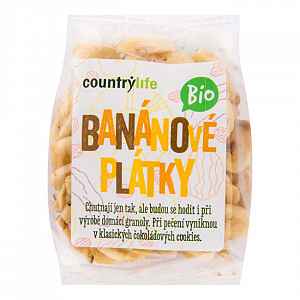 Country Life Banánové plátky BIO 100g