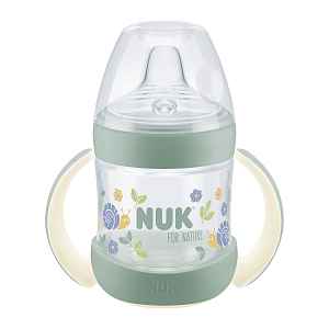 NUK For Nature Kojenecká láhev na učení s kontrolou teploty 150 ml