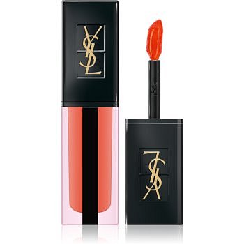 Yves Saint Laurent Vernis À Lèvres Water Stain dlouhotrvající tekutá rtěnka dodávající hydrataci a lesk odstín 605 Bain de Corail 5,9 ml