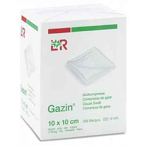 Gáza hydrofil.skl.kompr.Gazin 10x10cm/100ks 8vrst.