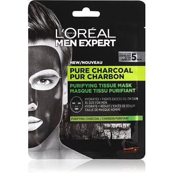 L’Oréal Paris Men Expert Pure Charcoal  plátýnková maska 30 g