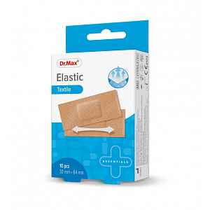 Dr. Max Elastic Textile 30 mm x 64 mm náplast 10 ks