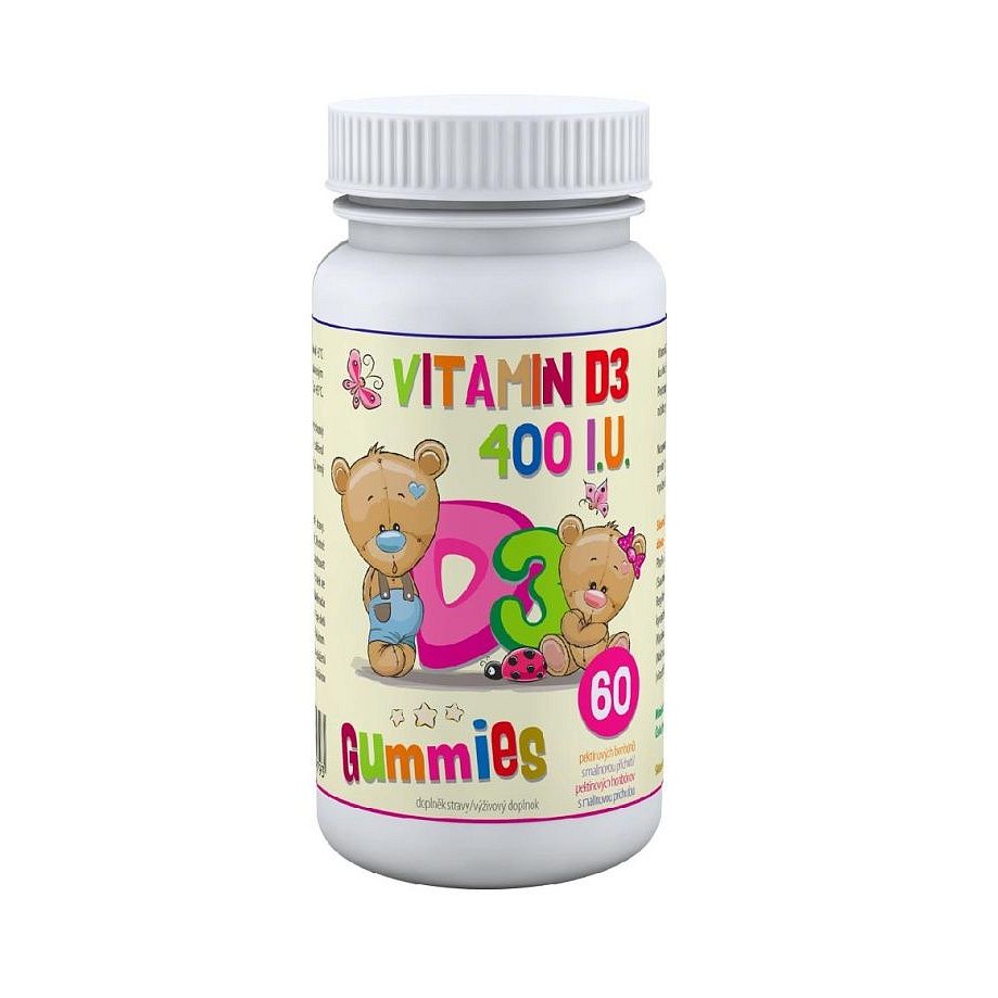 Clinical D3 Gummies 60 pektinových bonbónů s malinovou příchutí