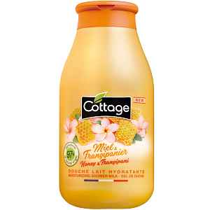 Cottage Moisturizing Shower Milk - Honey & Frangipani sprchové mléko 97% přírodní  250 ml