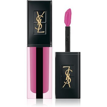 Yves Saint Laurent Vernis À Lèvres Water Stain dlouhotrvající tekutá rtěnka dodávající hydrataci a lesk odstín 611 Vivid Violet Bath 5,9 ml