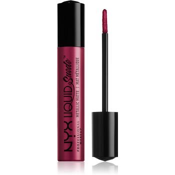 NYX Professional Makeup Liquid Suede™ Metallic Matte voděodolná tekutá rtěnka s metalickým finišem odstín 34 Pure Society 4 ml