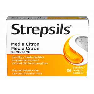 STREPSILS Med a Citron 36 pastilek