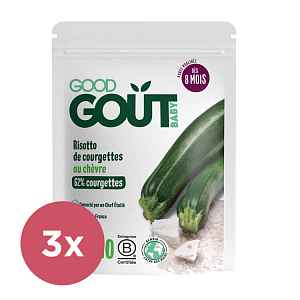 GOOD GOUT BIO Cuketové rizoto s kozím sýrem 3x190 g