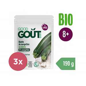 GOOD GOUT BIO Cuketové rizoto s kozím sýrem 3x190 g