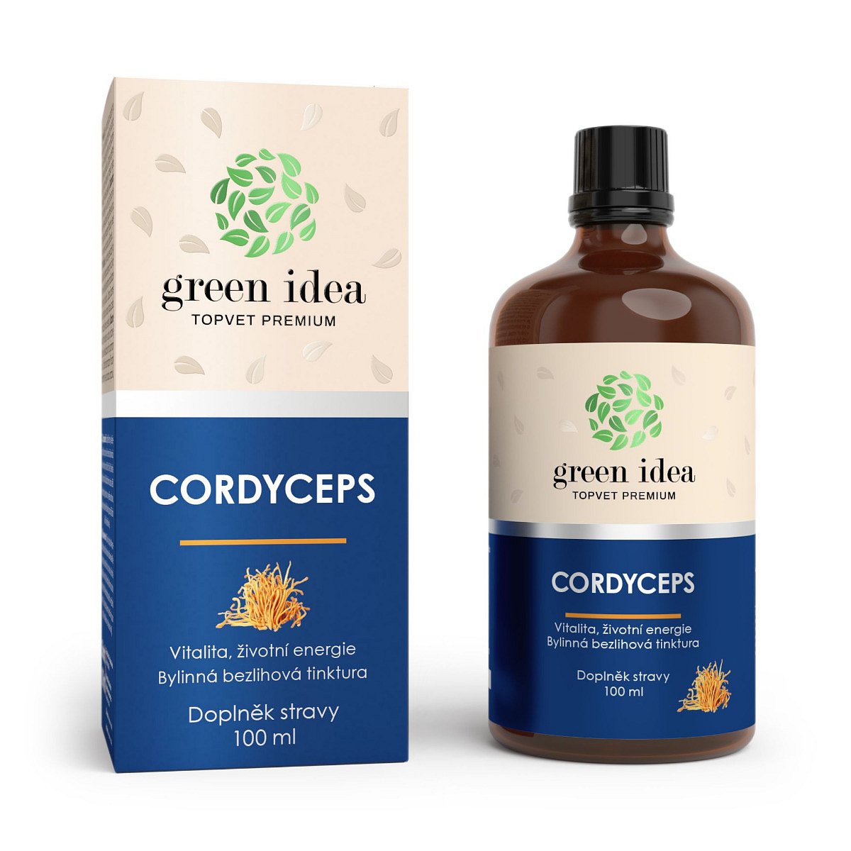 Green idea Cordyceps bezlihový extrakt 100 ml