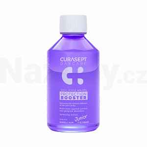 Curasept Daycare Protection Junior Booster ústní voda pro děti 7-12 years Bubble Gum 250 ml