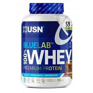 USN BlueLab 100% Whey Protein Premium čokoláda s karamelem 2000g