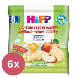 4x HIPP BIO Oplatky dětské rýžové jablkové 30g