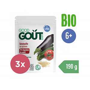 GOOD GOUT BIO Ratatouille s quinou 3x190 g