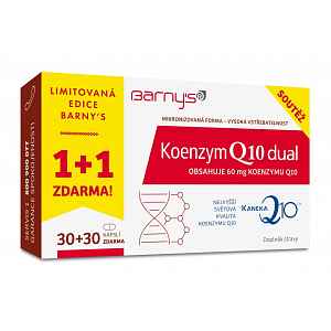 Barnys Koenzym Q10 Dual 60mg cps.30+30 ZDARMA