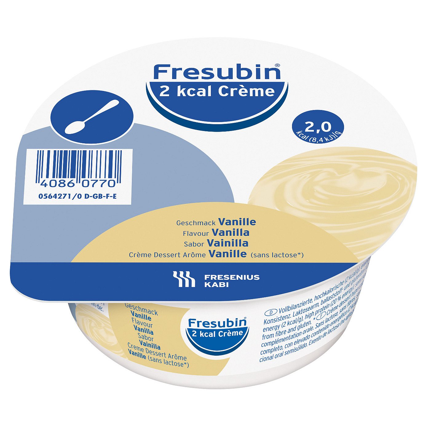 Fresubin 2 kcal Créme Vanilka 4x125 g