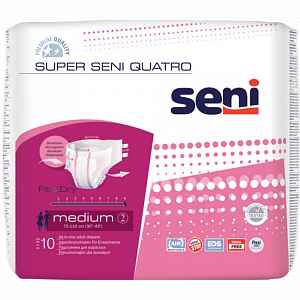 Seni Super Quatro Medium 10ks ink. plen. kalhotky