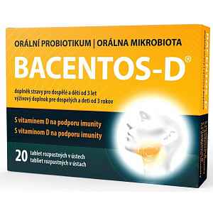 Bacentos-d Orální Probiotikum Tbl.20