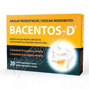 Bacentos-d Orální Probiotikum Tbl.20