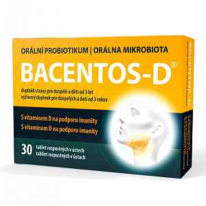 Bacentos-d Orální Probiotikum Tbl.30