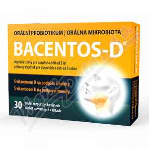 Bacentos-d Orální Probiotikum Tbl.30