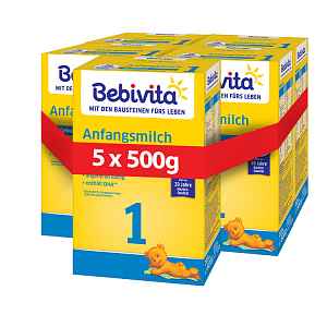 5x BEBIVITA Nápoj mléčný Junior 1+ od uk. 12. měsíce, 500 g