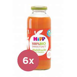 6 x HiPP 100 % Bio Juice Ovocná šťáva s karotkou