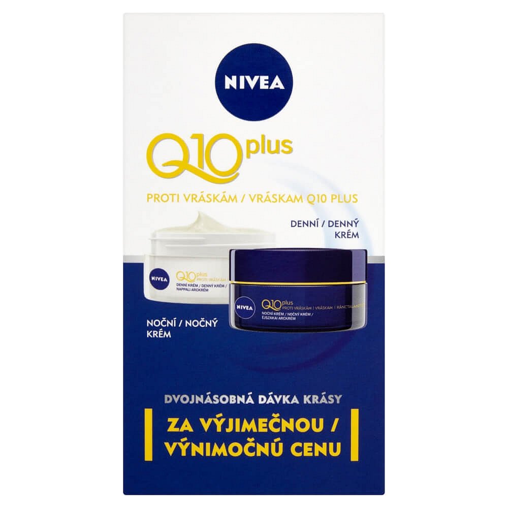 Nivea denní a noční péče proti vráskám Q10 Plus 50 ml + 50 ml dárková sada