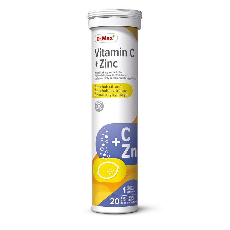 Dr.Max Vitamin C + Zinek 20 šumivých tablet