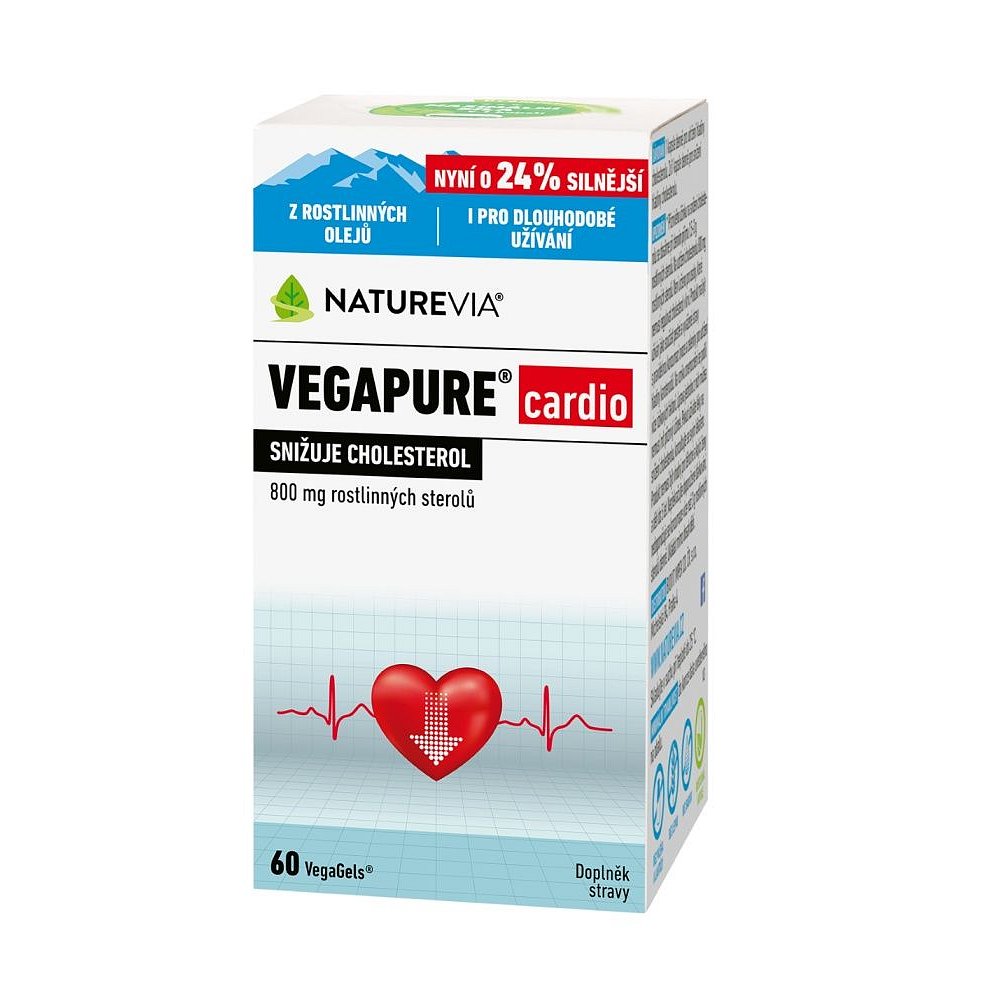 NatureVia Vegapure cardio 60 kapslí