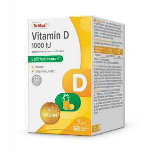 Dr.Max Vitamin D 1000 IU 60 žvýkacích tablet