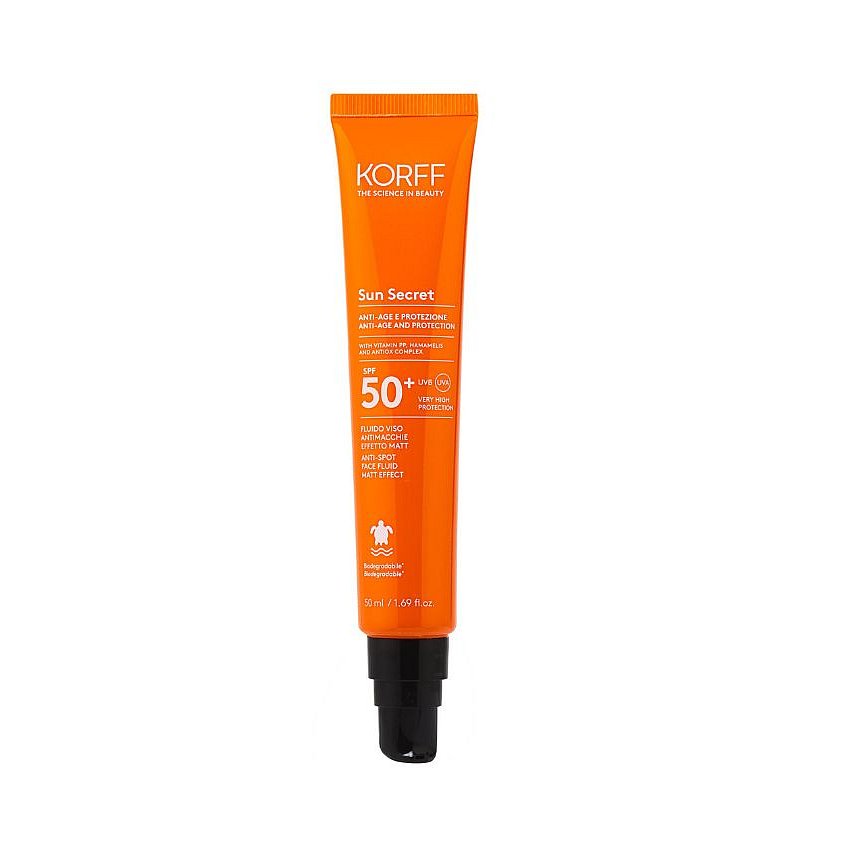 KORFF Sun Secret Pleťový fluid s matujícím efektem na problematickou pleť SPF50+ 50 ml