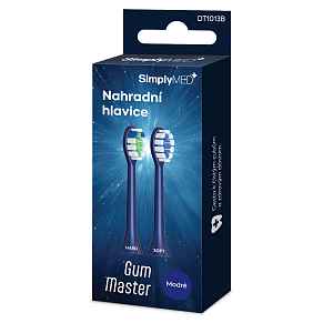 SimplyMed Gum Master náhradní hlavice ke kartačku DT1013B 2 ks modré