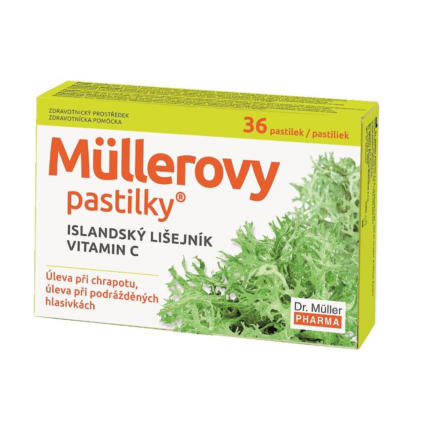 Dr. Müller Müllerovy pastilky s islandským lišejníkem 36 pastilek