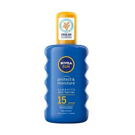 Nivea Sprej na opalování SPF 15 Sun (Moisturising Sun Spray)  200 ml