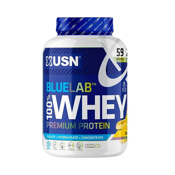 USN BlueLab 100% Whey Protein Premium banán 2000g