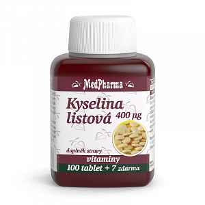 MedPharma Kyselina listová 400 mcg tablety 107