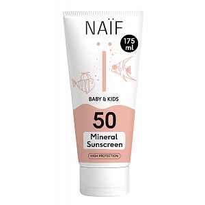 NAIF Ochranný krém na opalování pro děti a miminka SPF50 175 ml