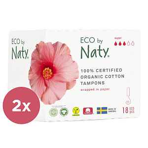 2x NATY NATURE Tampóny Super 18 ks