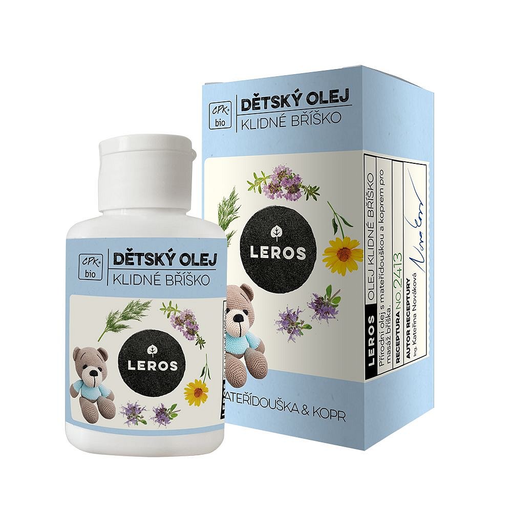 Leros Dětský olej klidné bříško 60 ml