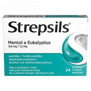 Strepsils Mentol a eukalyptus orm.pas.24 I