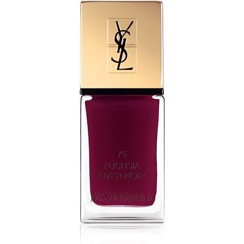 Yves Saint Laurent La Laque Couture lak na nehty odstín 75 Fuchsia Over Noir 10 ml