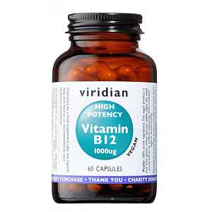 Viridian High Potency Vitamin B12 1000ug 60 kapslí