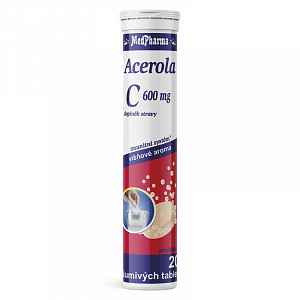 MedPharma Vitamin C 600 mg+Acerola tablety šumivé 20