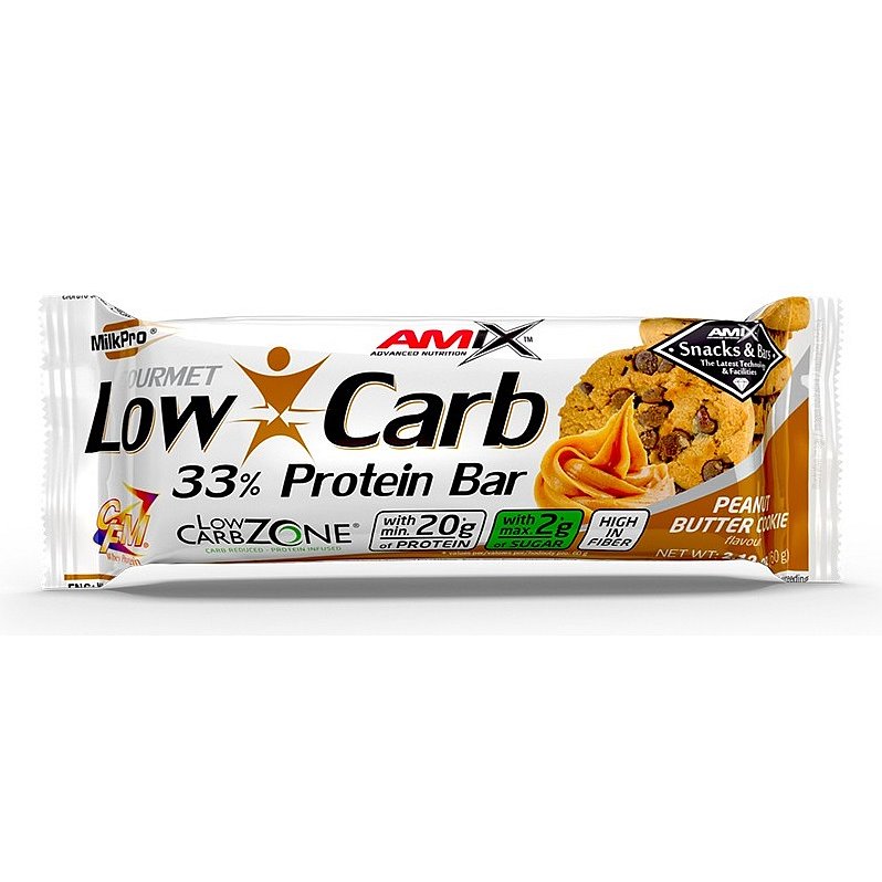 Low-Carb 33% Protein Bar - 60g - Peanut Butter Cookies